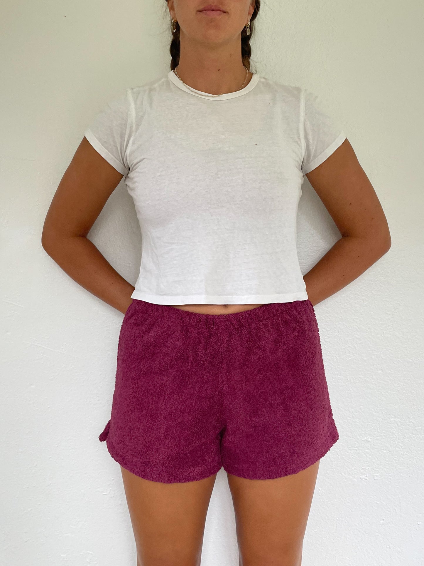 M Berry Red Shorts
