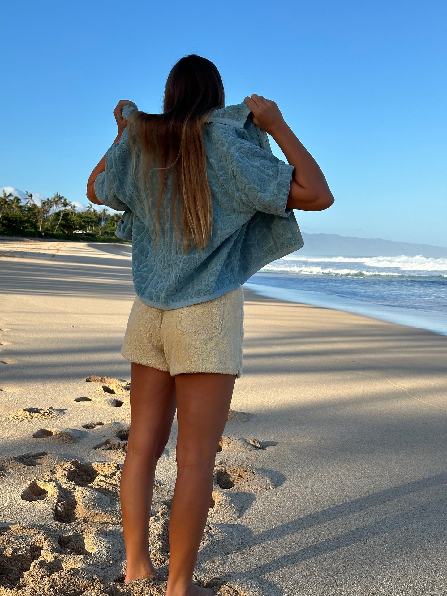 Cropped Trellis Button Up