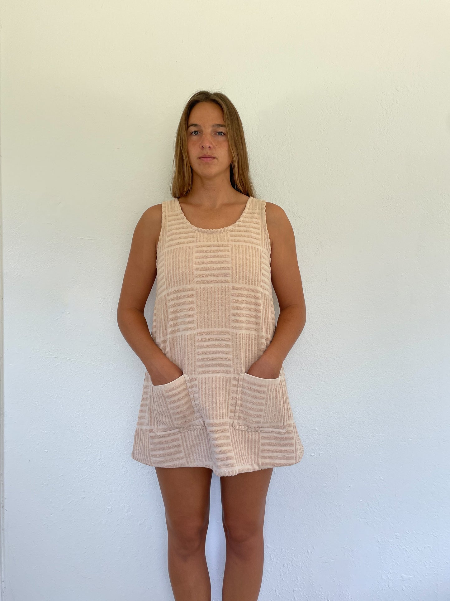 M Tan Textured Dress