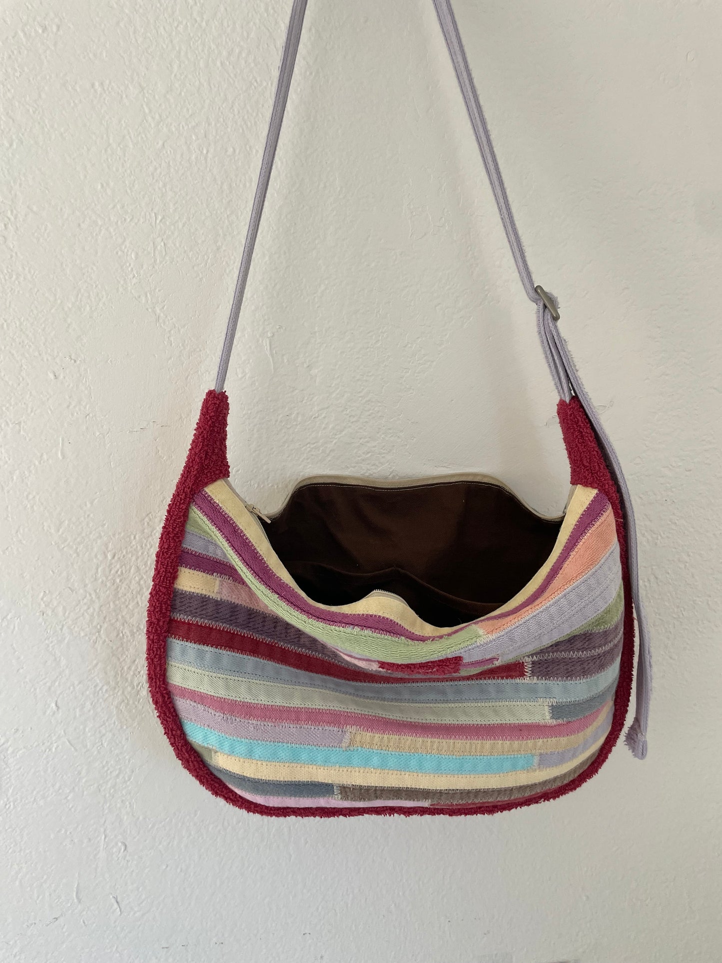 Maroon/Purple Sling Bag