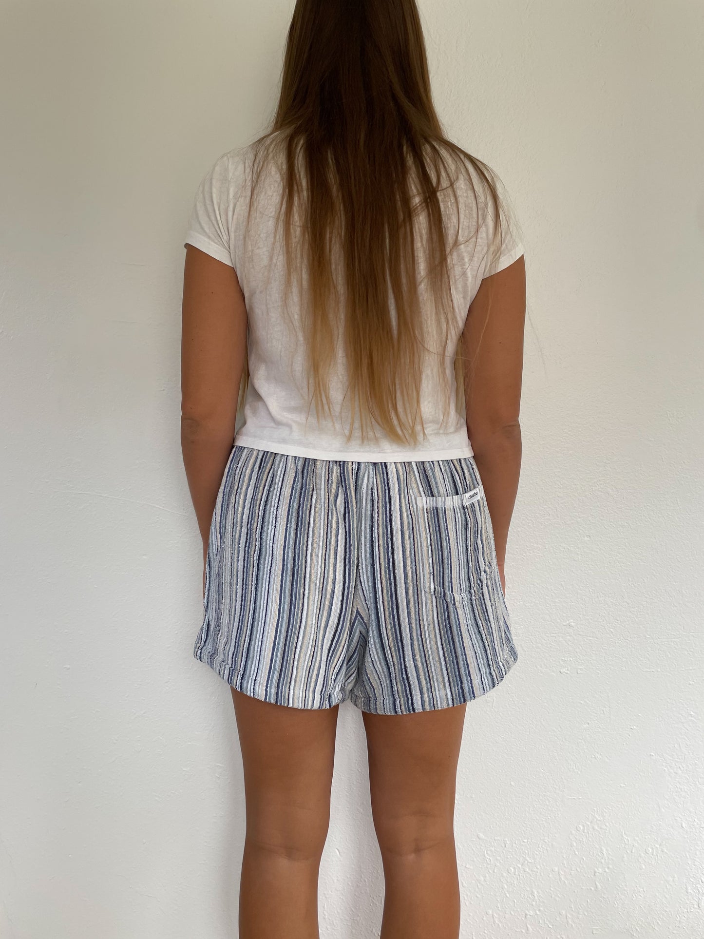 XL Blue Stripey Shorts