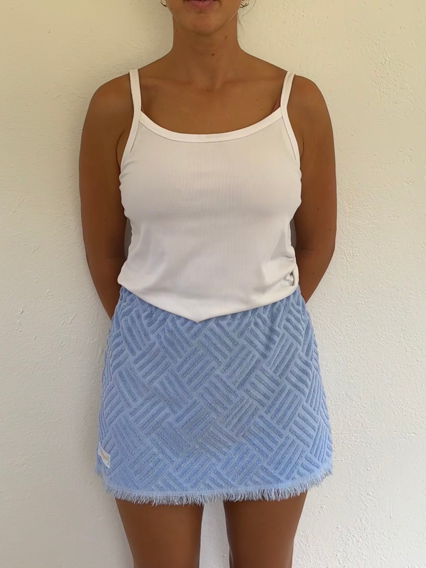 Textured Blue Skirt (s/m)