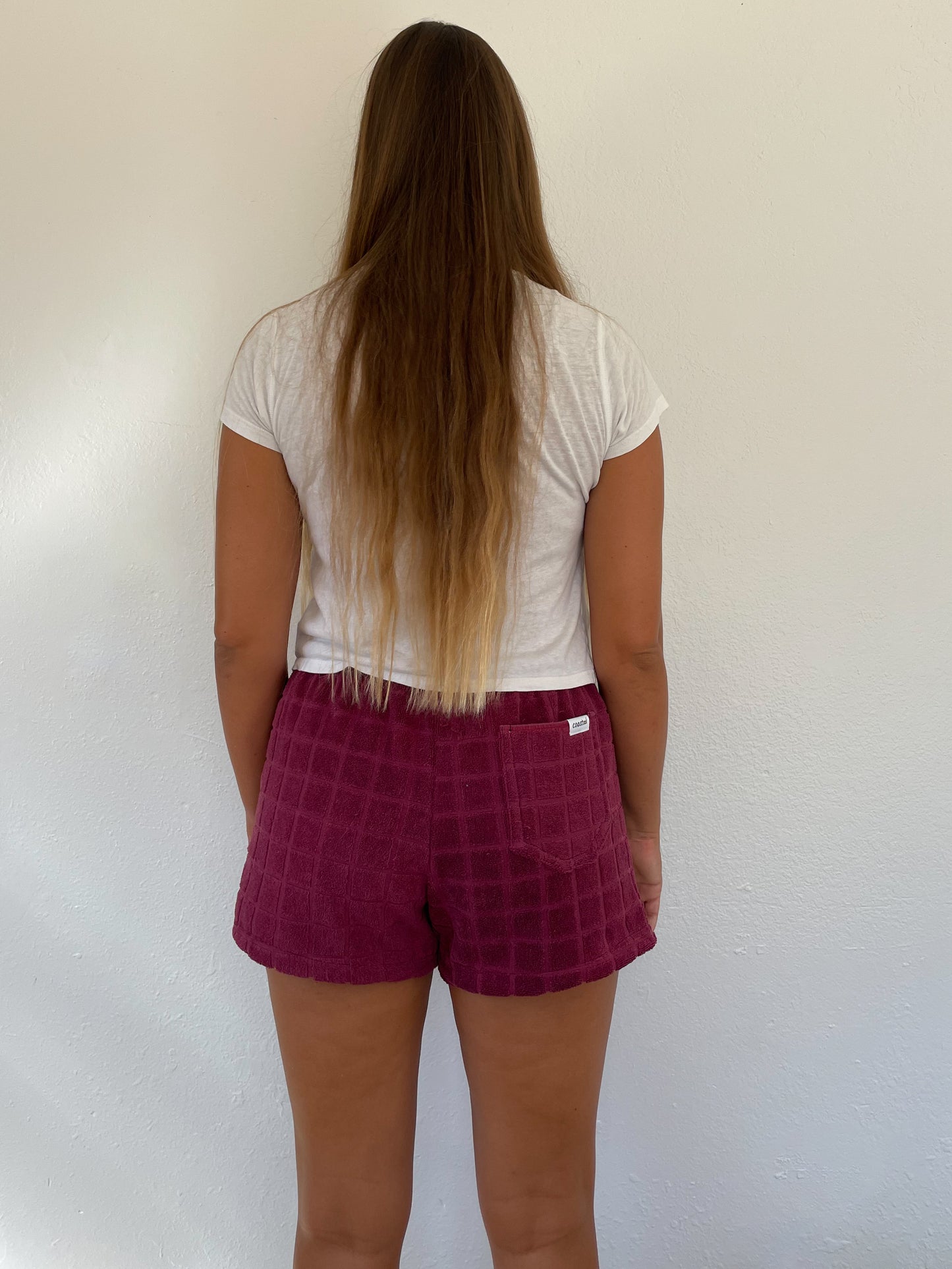 M Red Texture Shorts