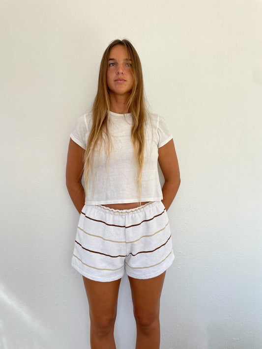 L Neutral Stripe Shorts