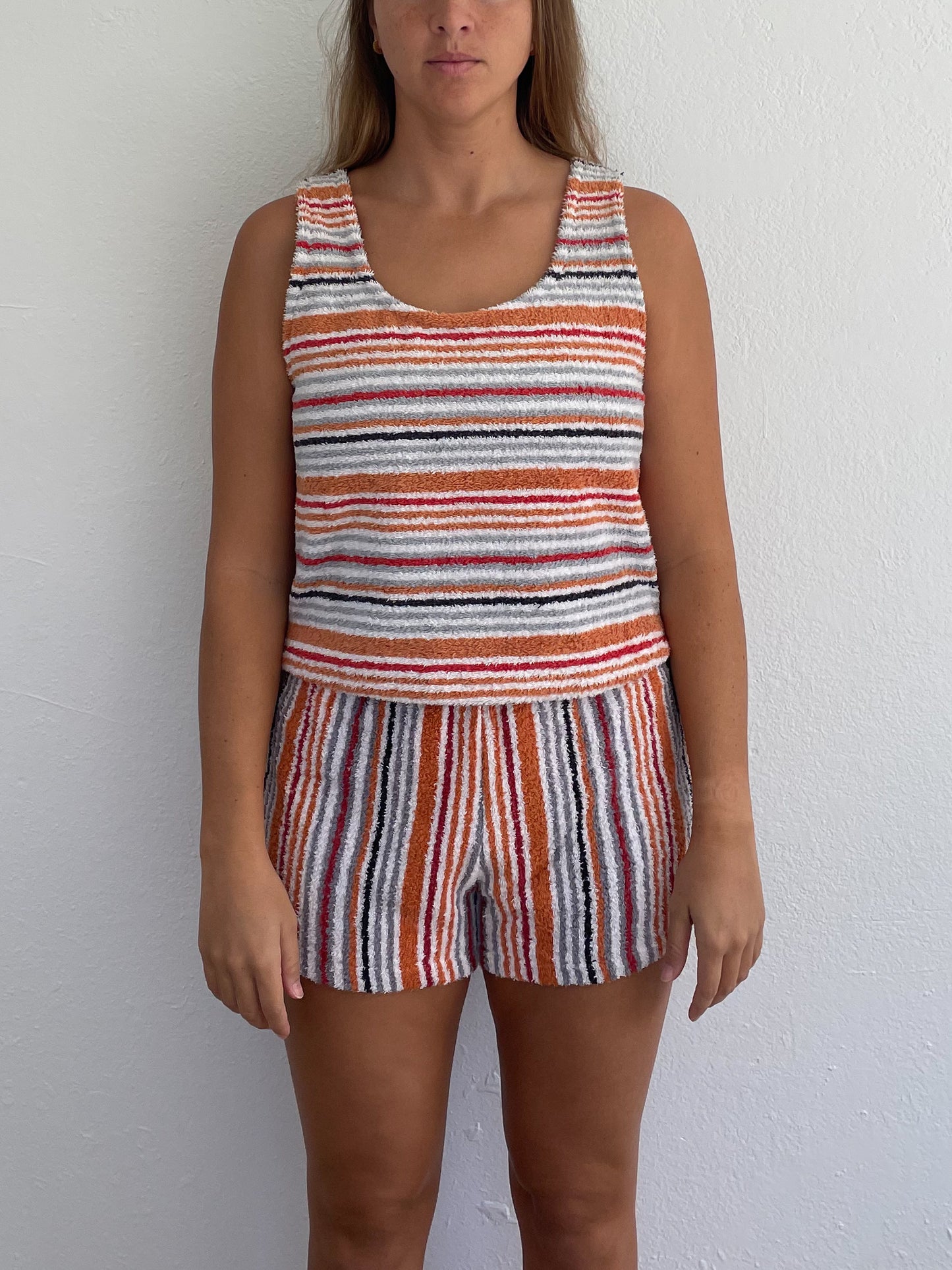 M Orange Stripe Set