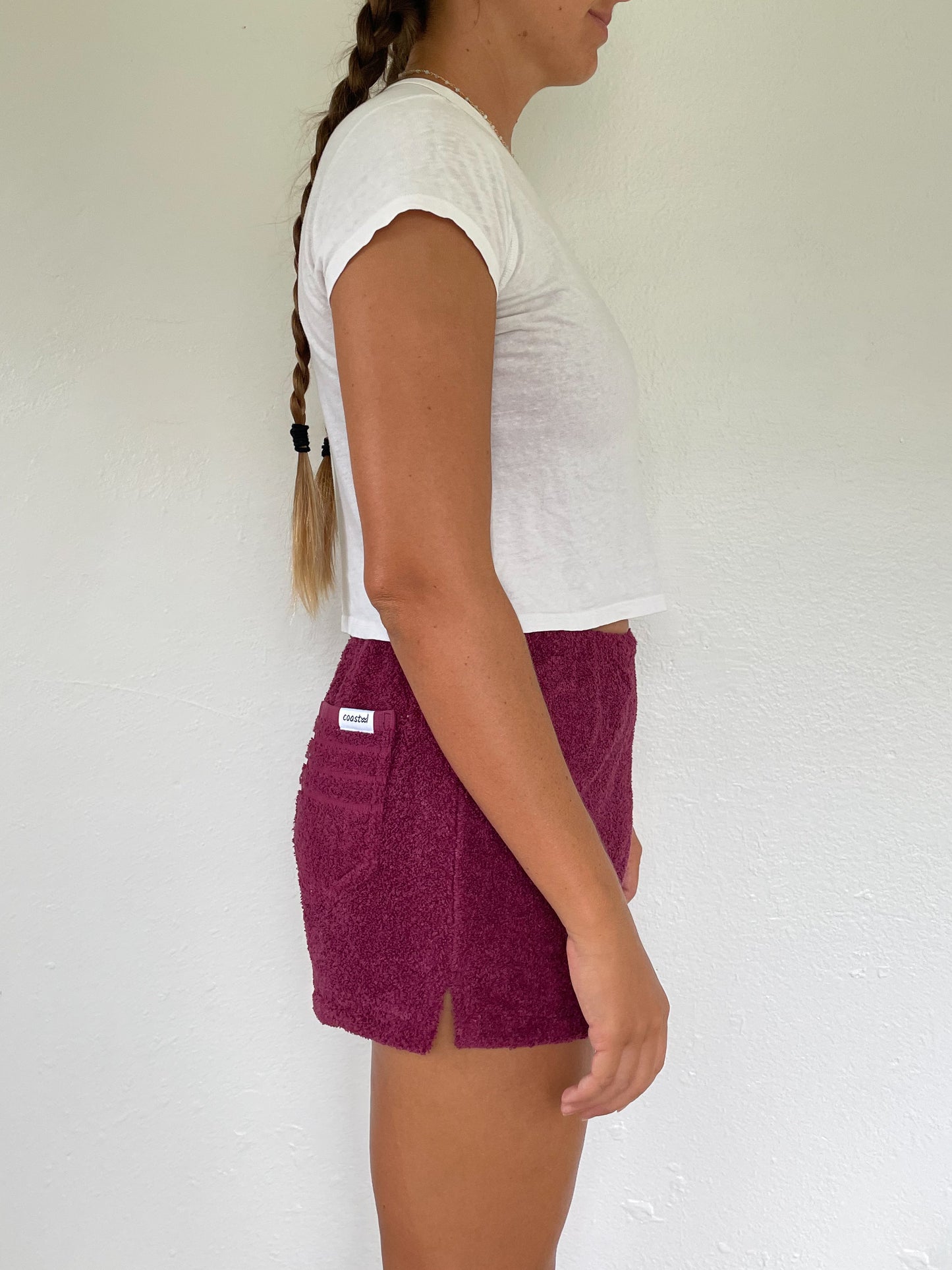 M Berry Red Shorts