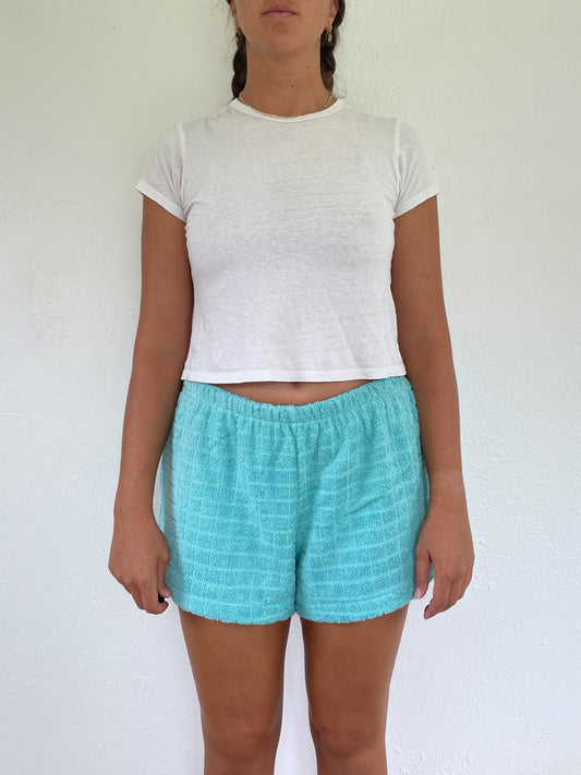 L Blue Square Shorts