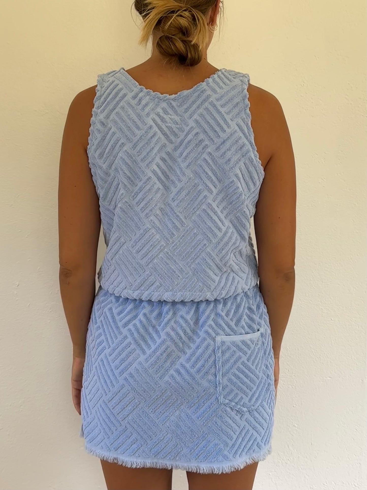 Textured Blue Skirt (s/m)