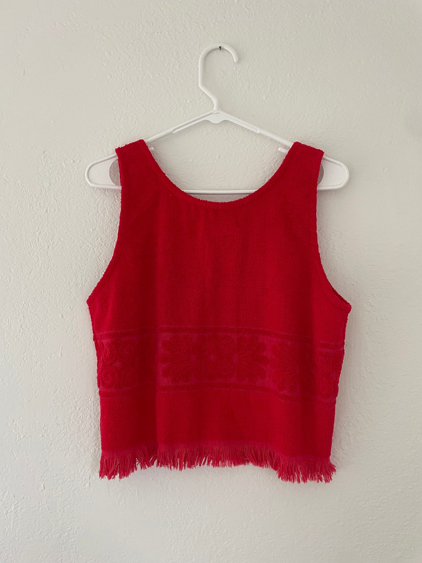 M Red Fringe Tank