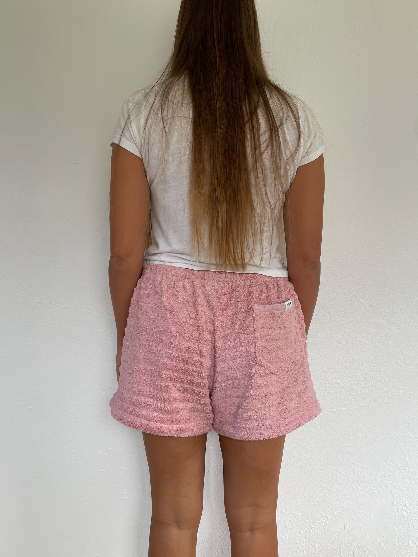 XL Pink Textured Shorts