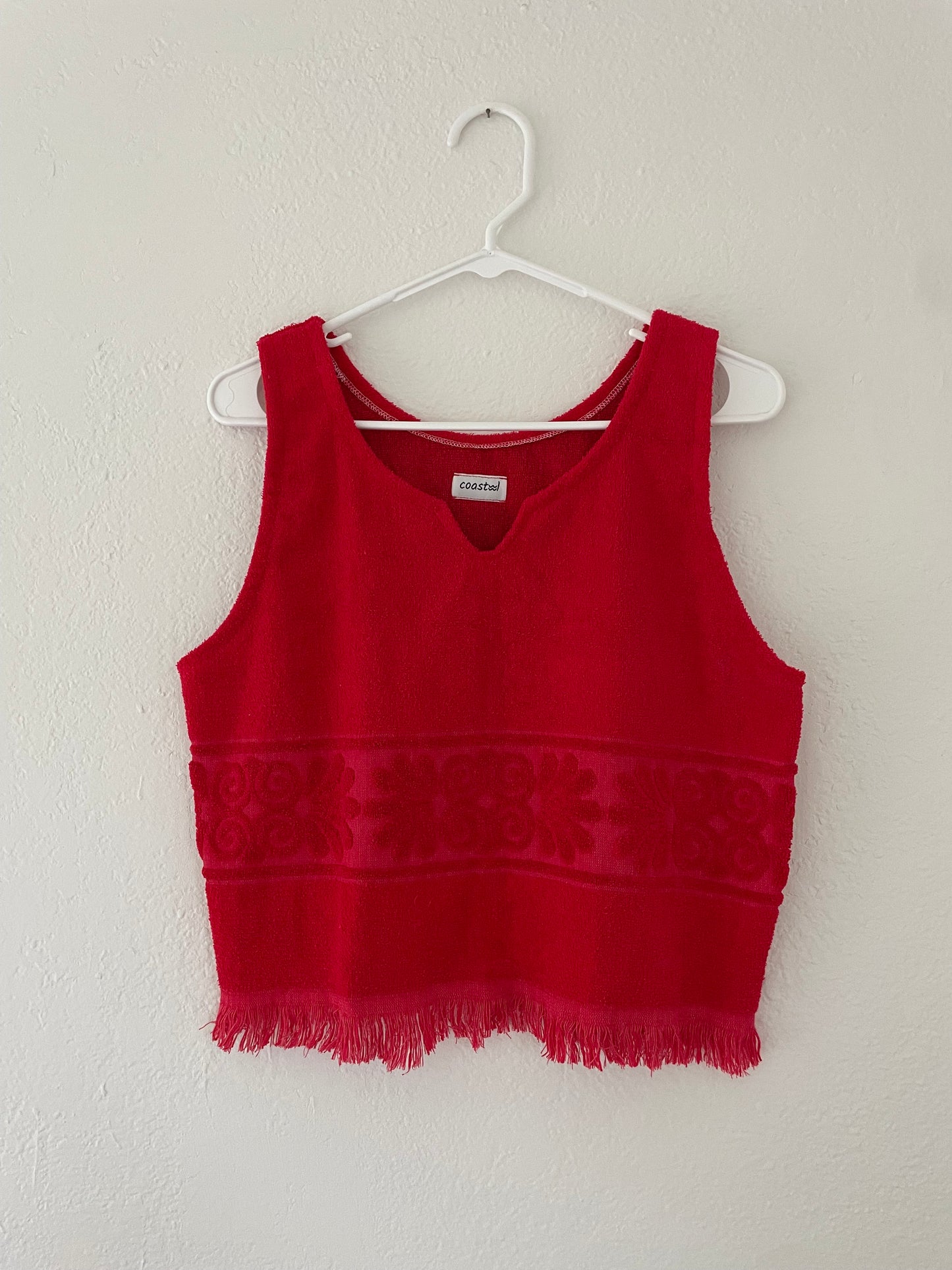 M Red Fringe Tank