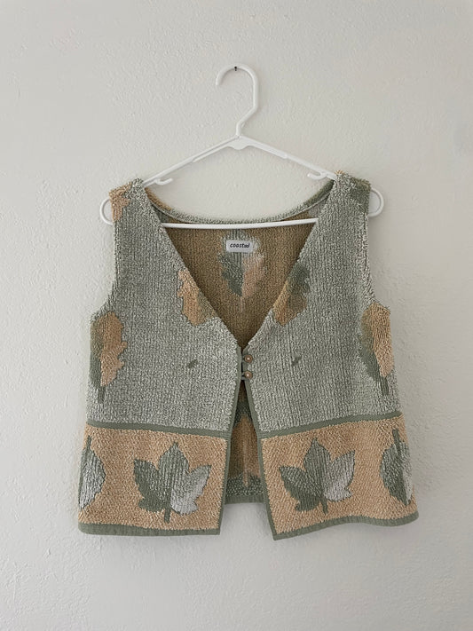S Forest Button Vest