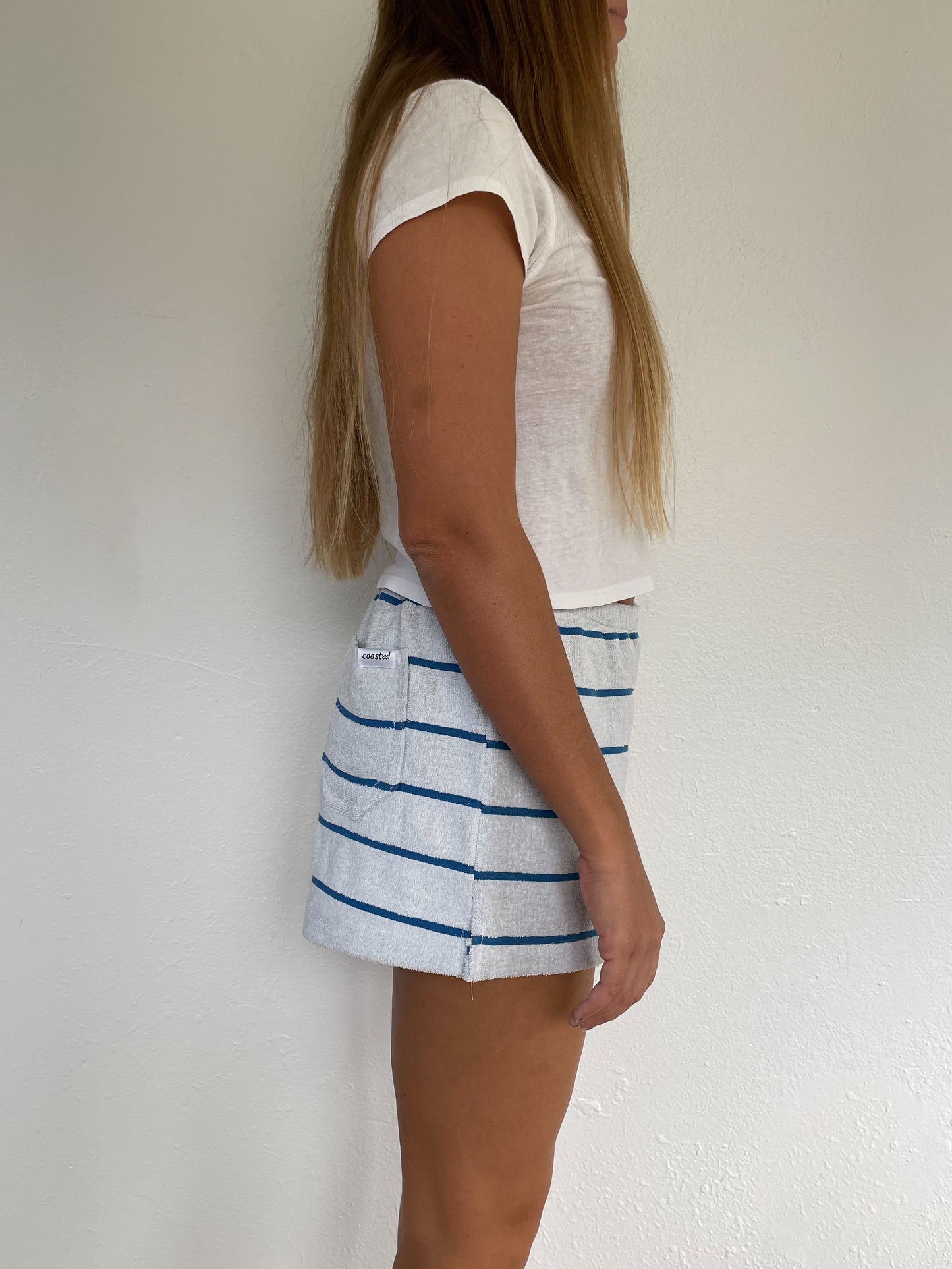 XL Blue Stripe Shorts