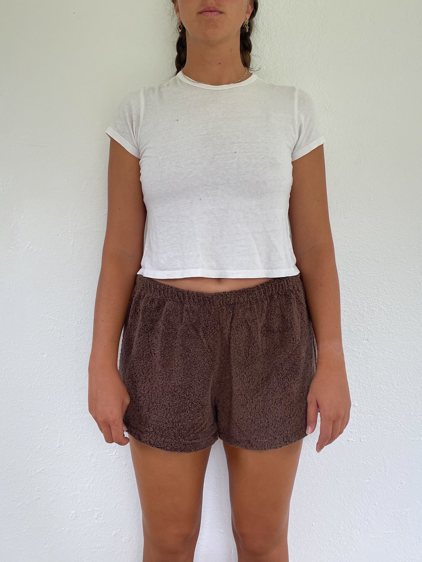 L Brown Shorts