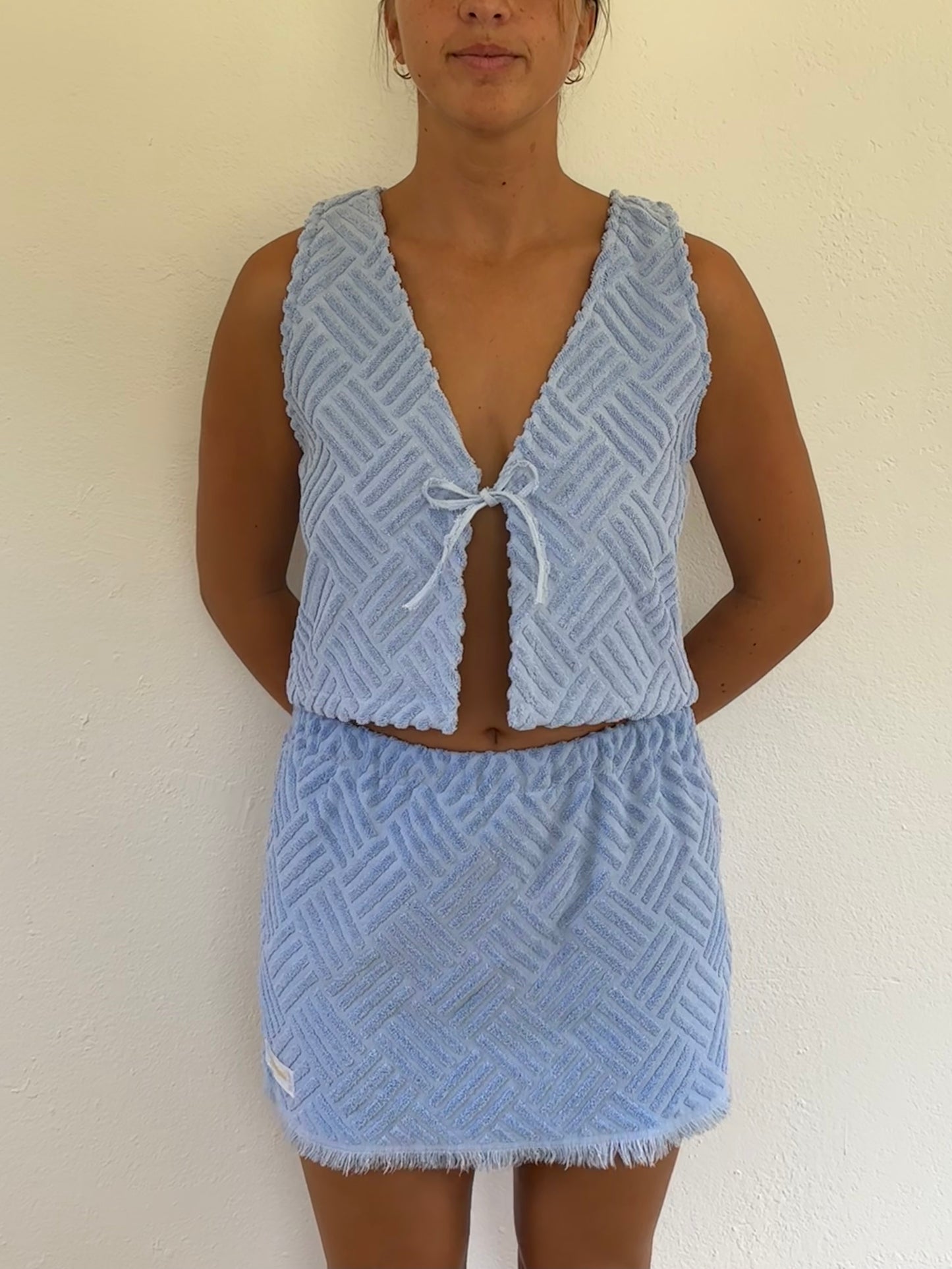 Textured Blue Vest (m)