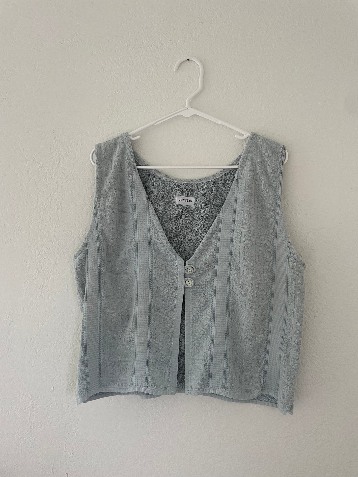 L Meander Button Vest