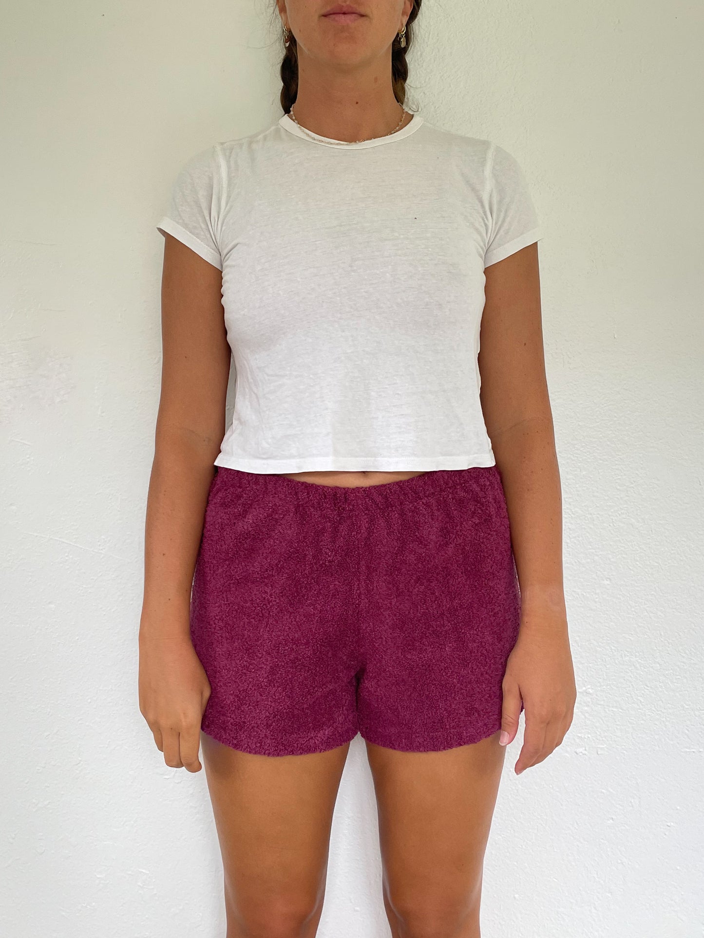 M Berry Red Shorts