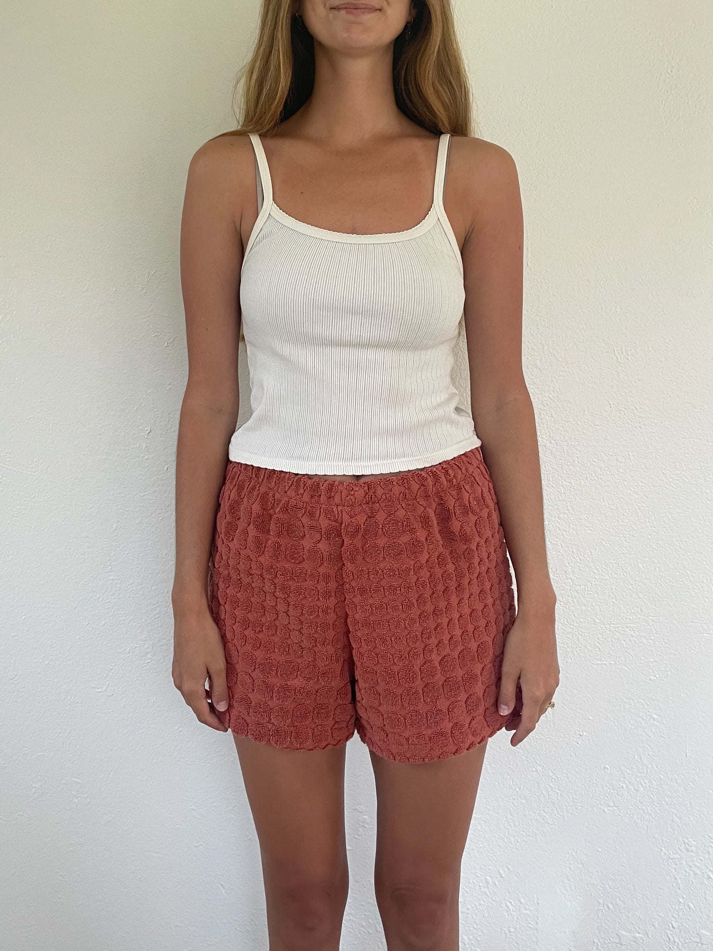 S Textured Polka Dot Shorts
