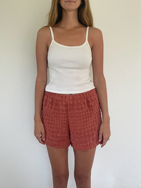 S Textured Polka Dot Shorts
