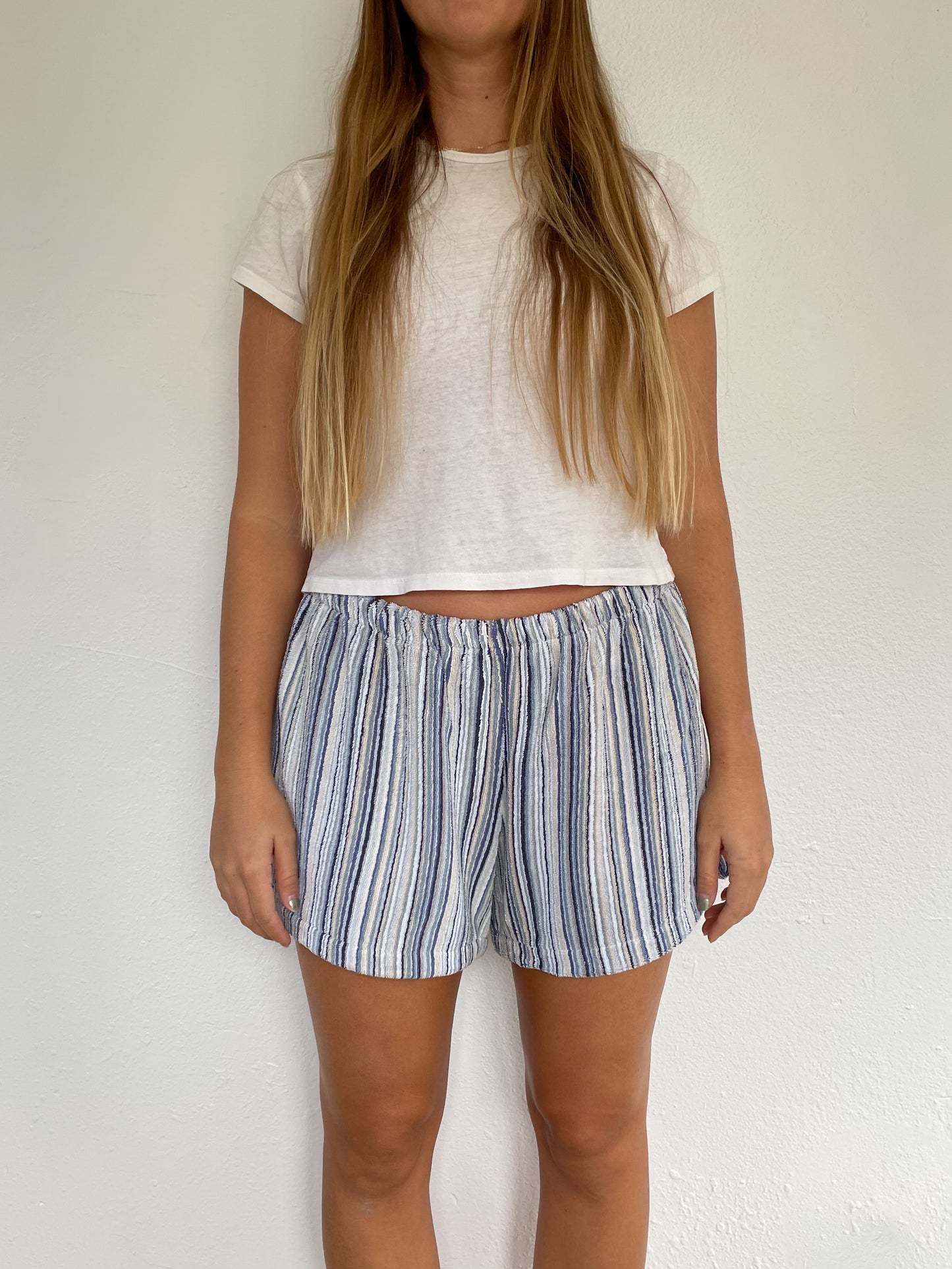 XL Blue Stripey Shorts