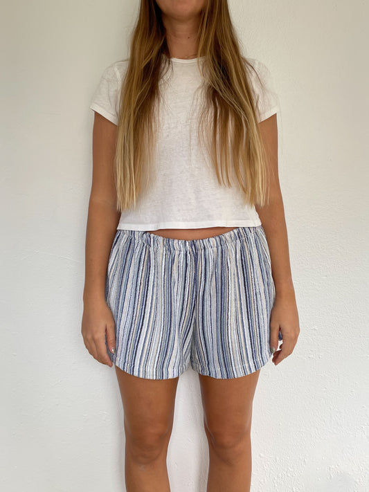 XL Blue Stripey Shorts