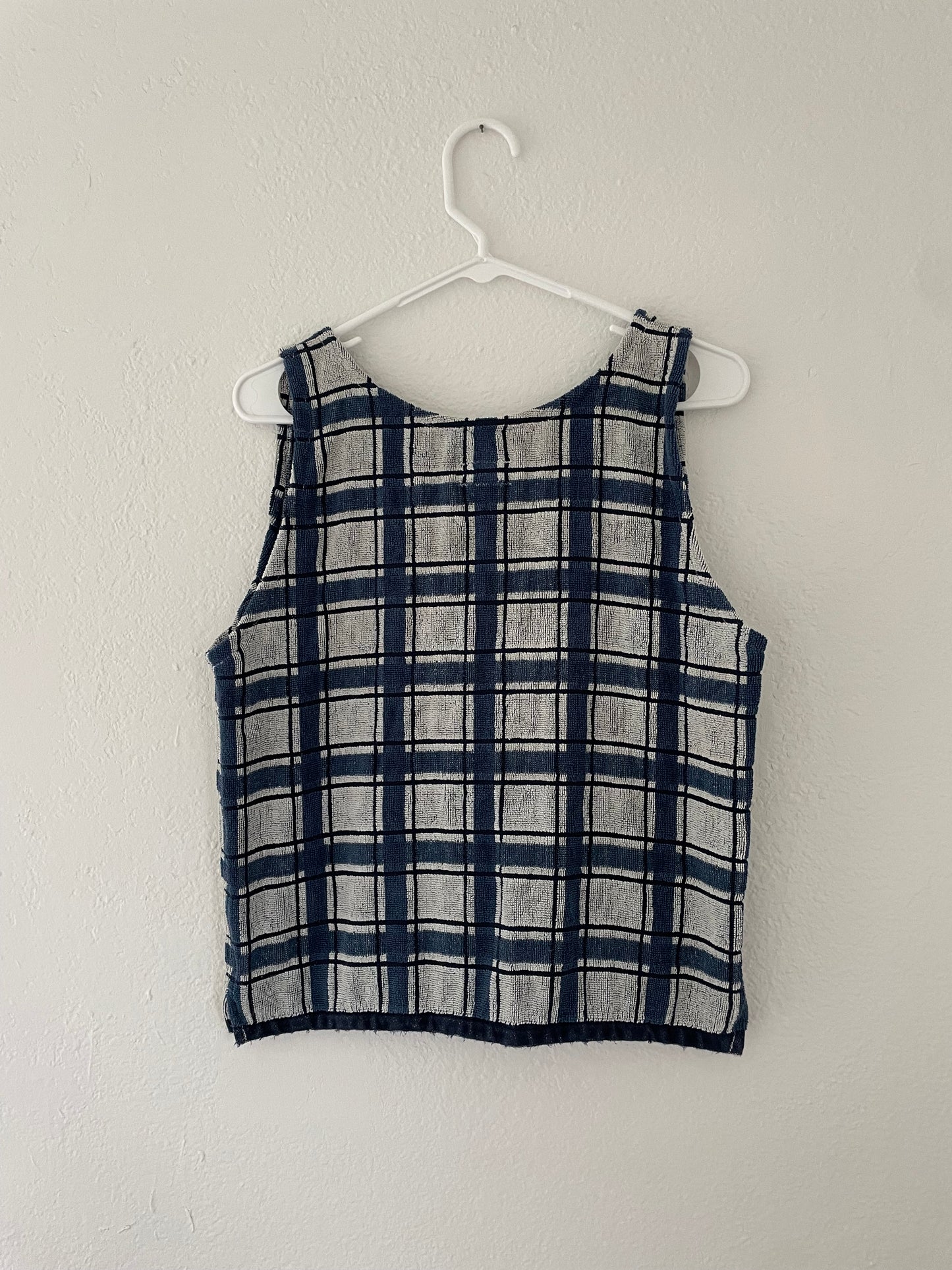 M Plaid Button Vest