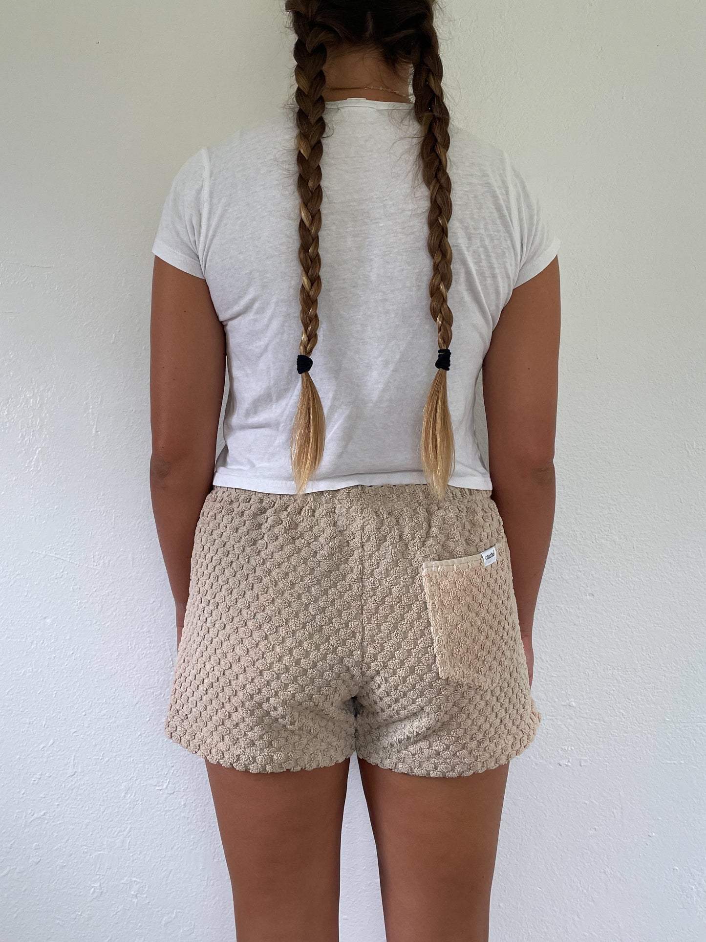 M Textured Tan Shorts