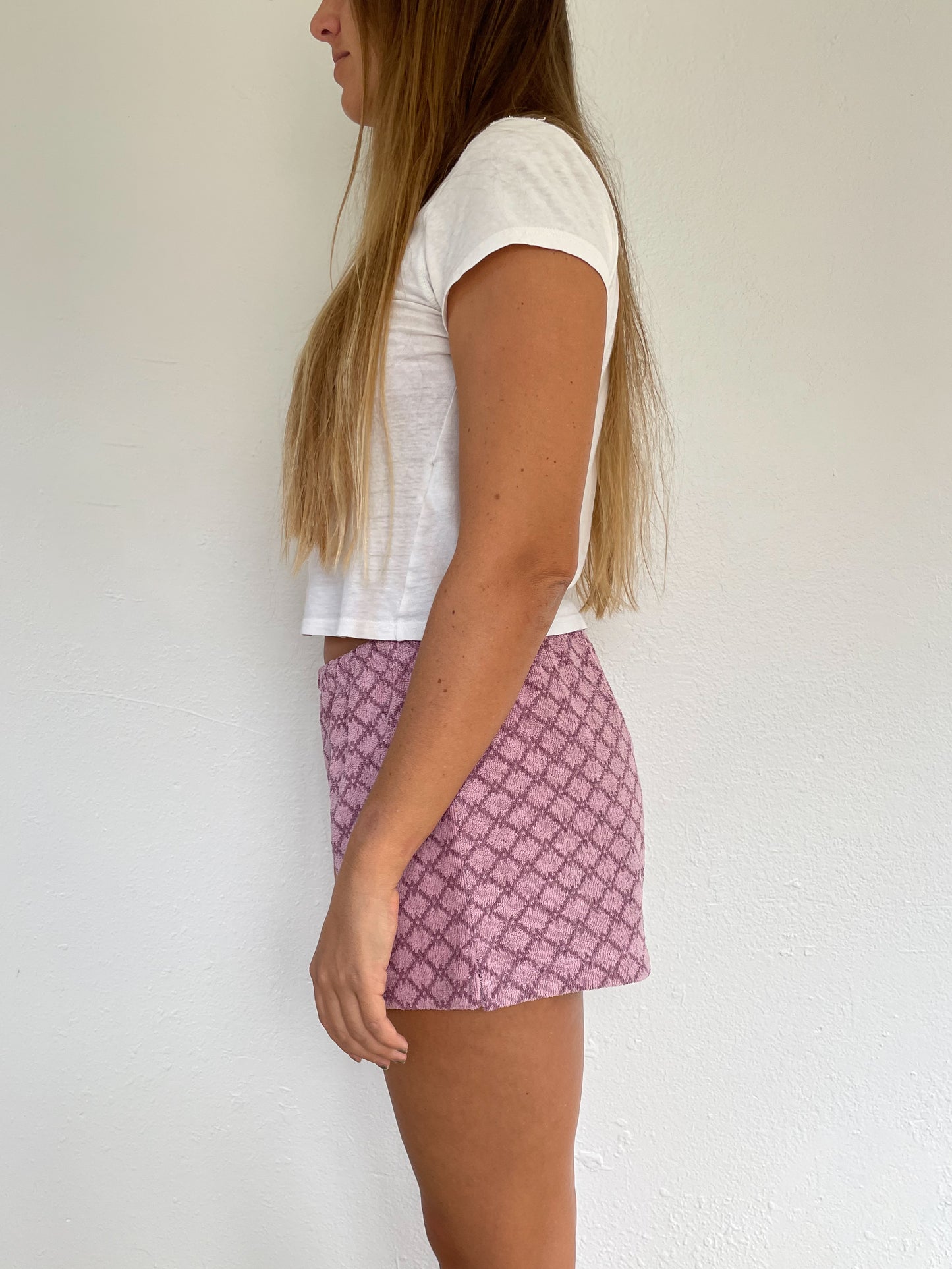 L Purple Link Shorts
