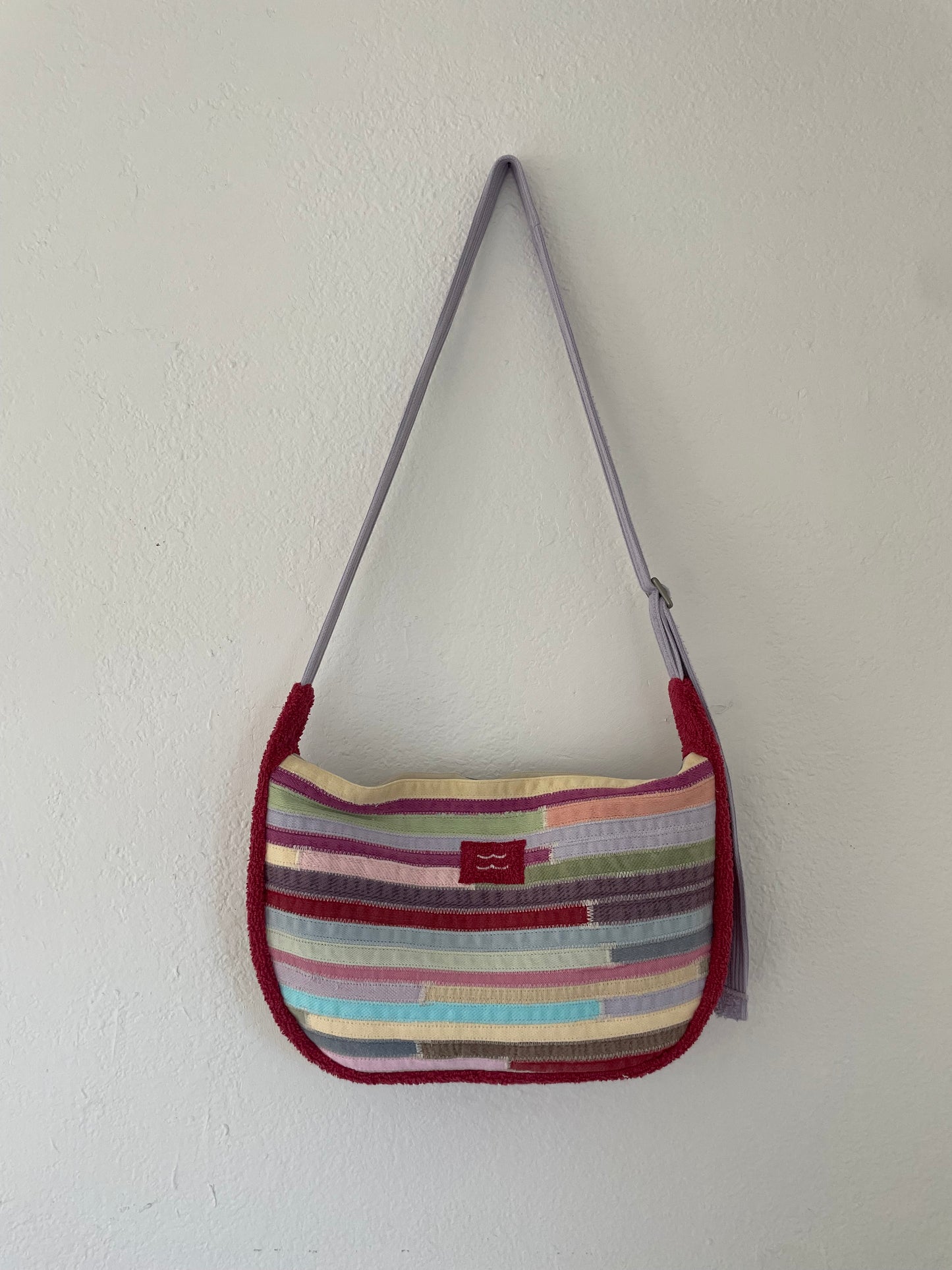 Maroon/Purple Sling Bag