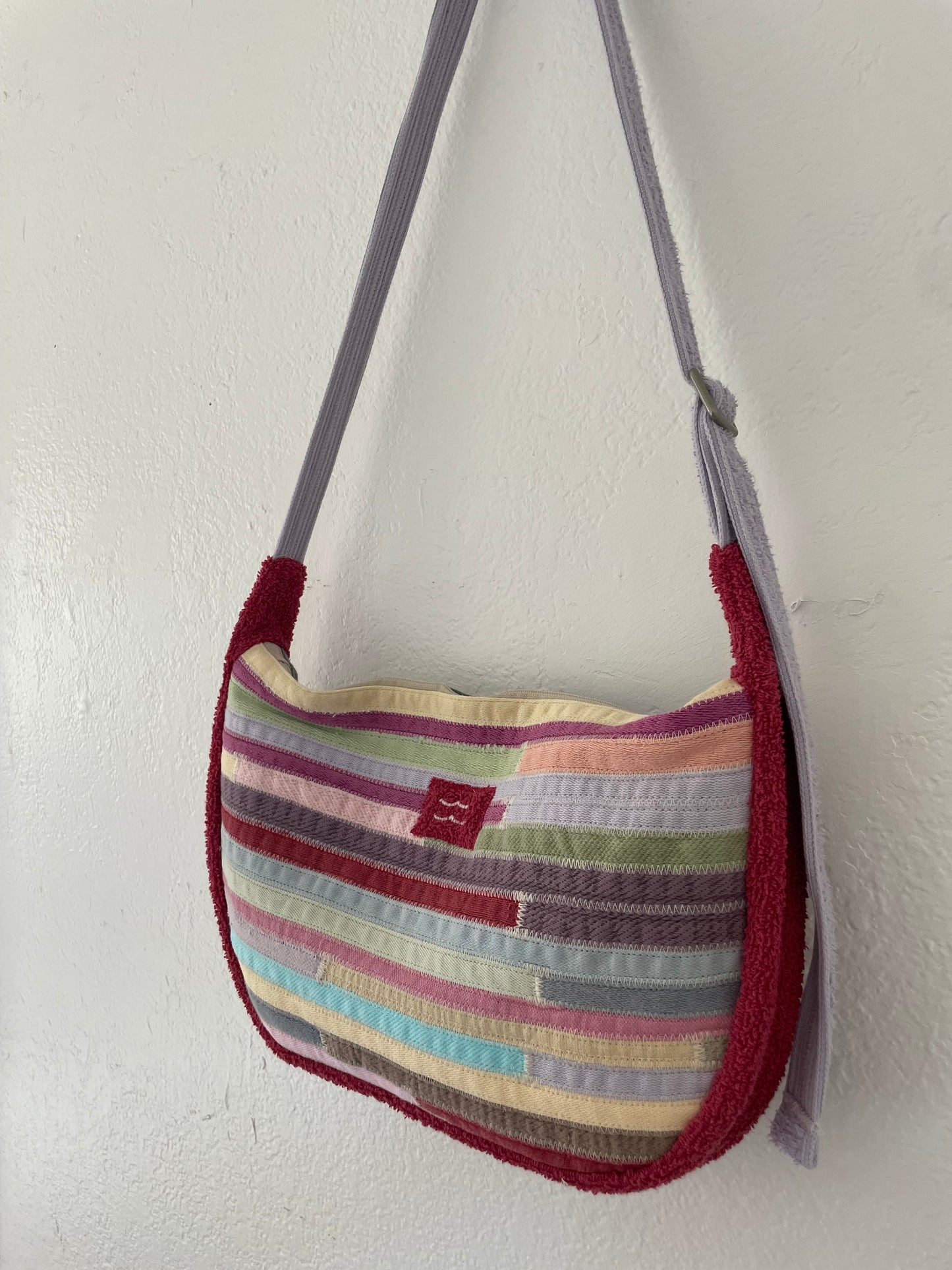 Maroon/Purple Sling Bag