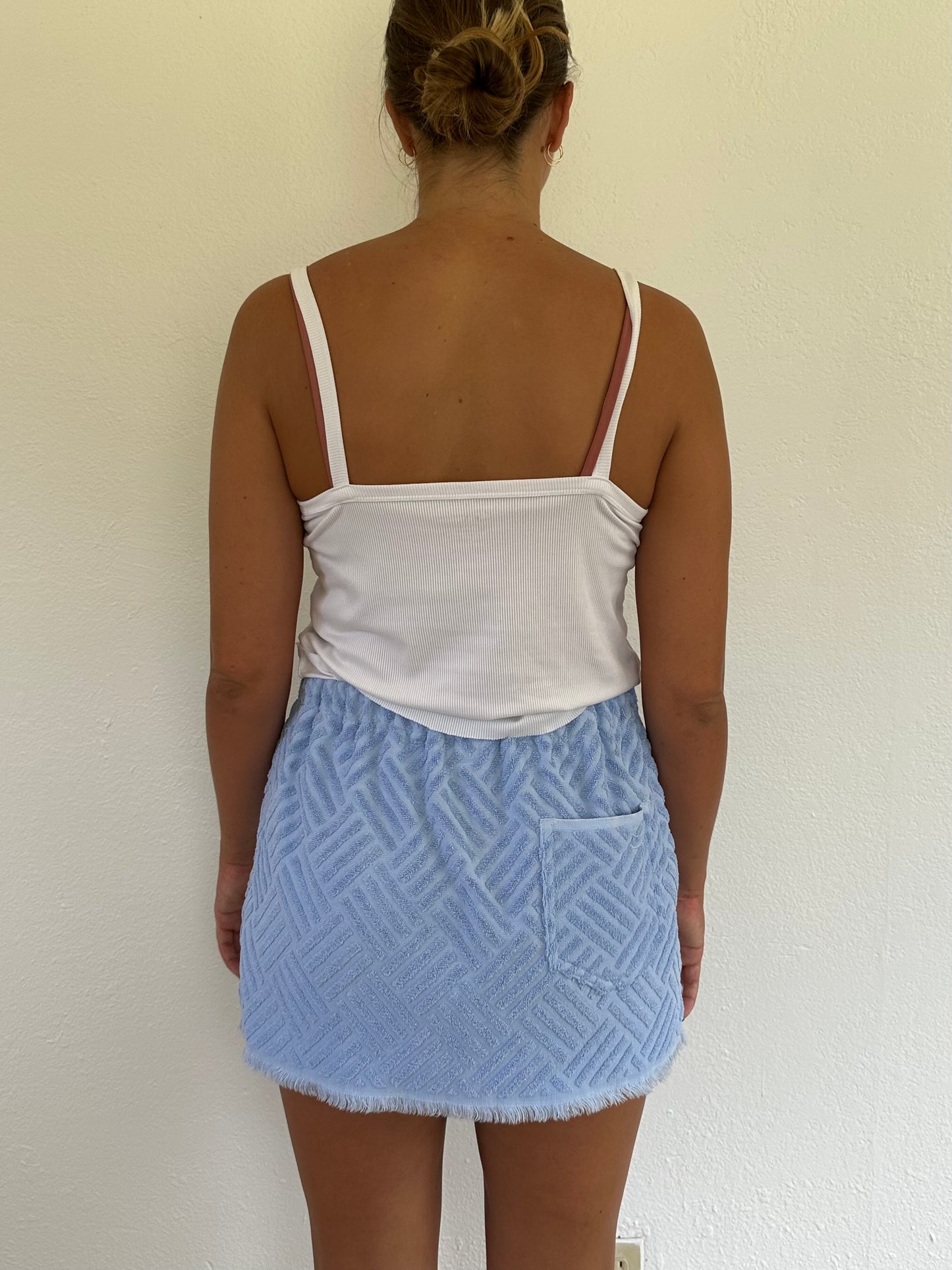 Textured Blue Skirt (s/m)