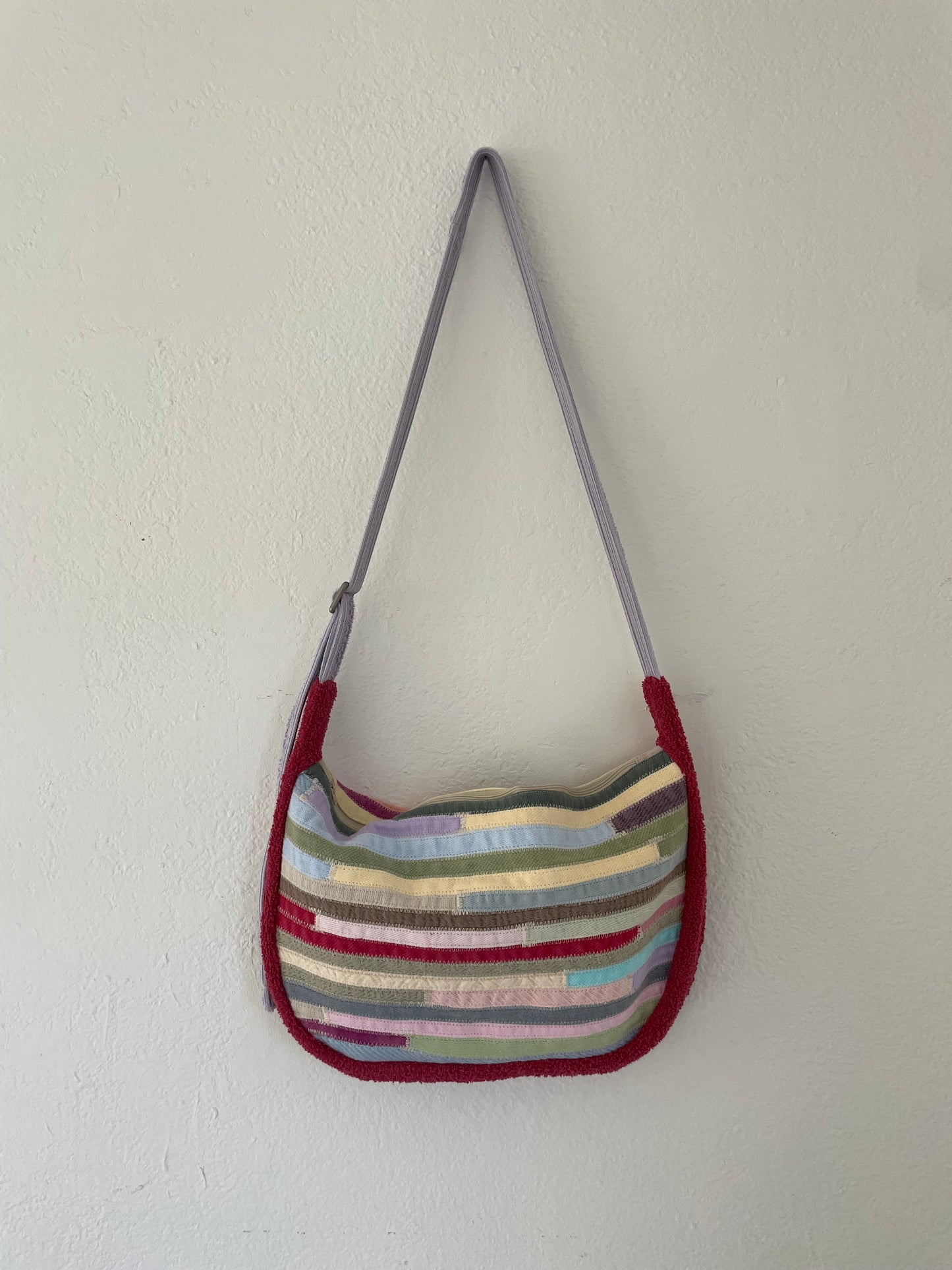 Maroon/Purple Sling Bag