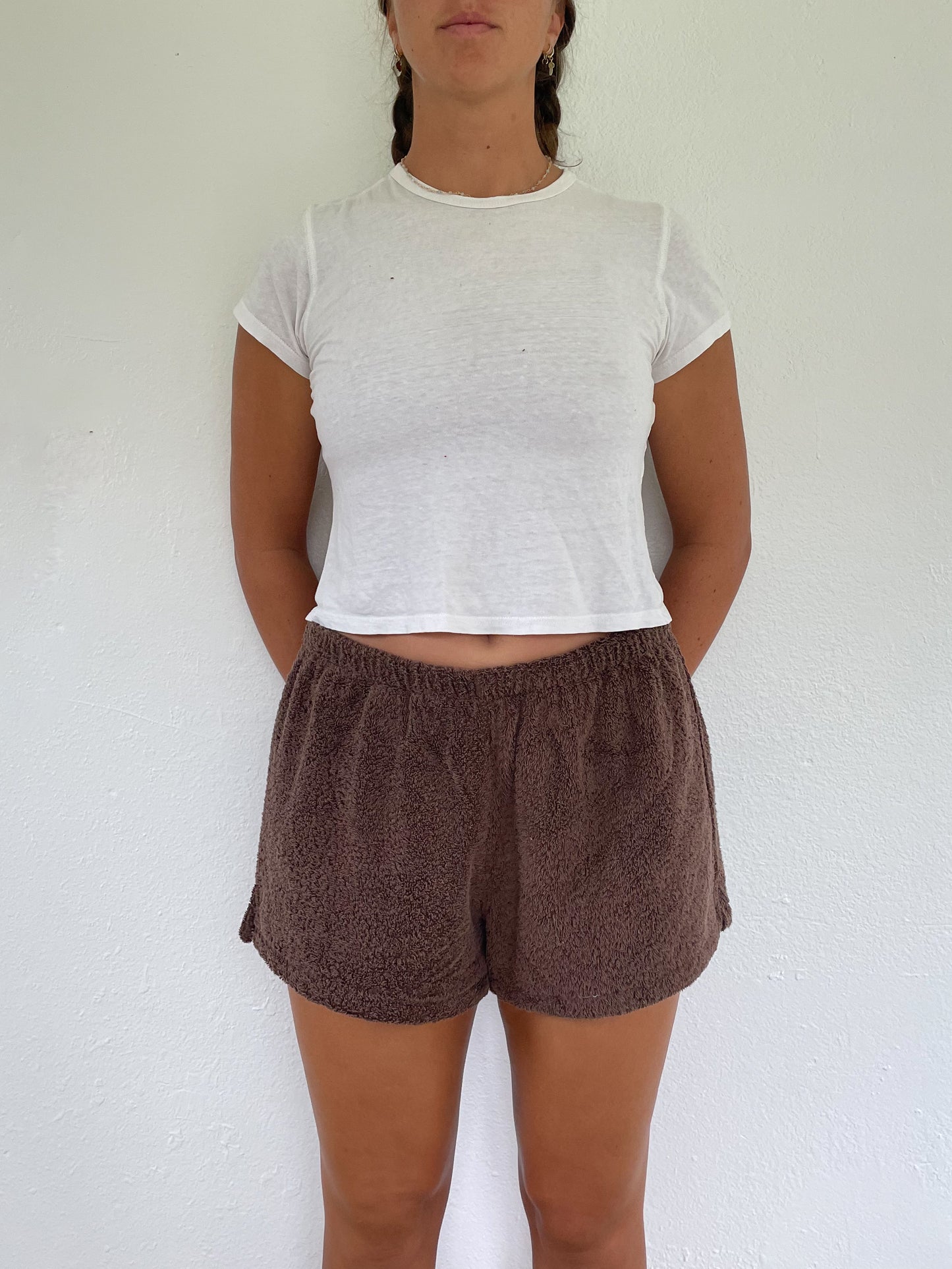 L Brown Shorts