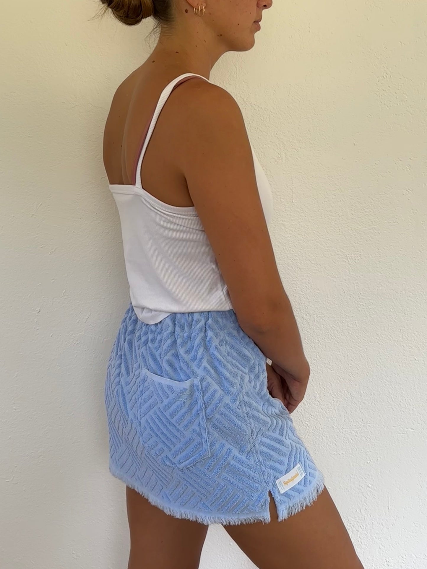 Textured Blue Skirt (s/m)