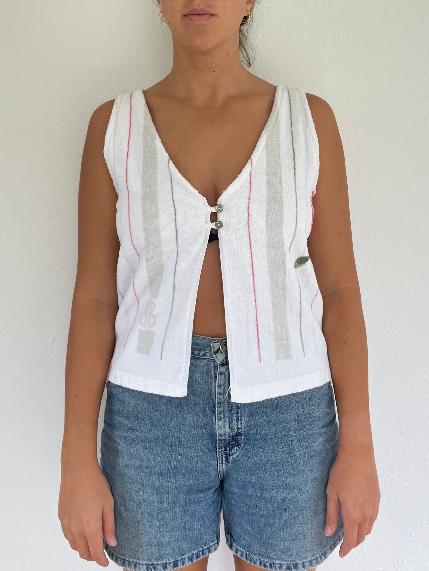 M Tulip Button Vest