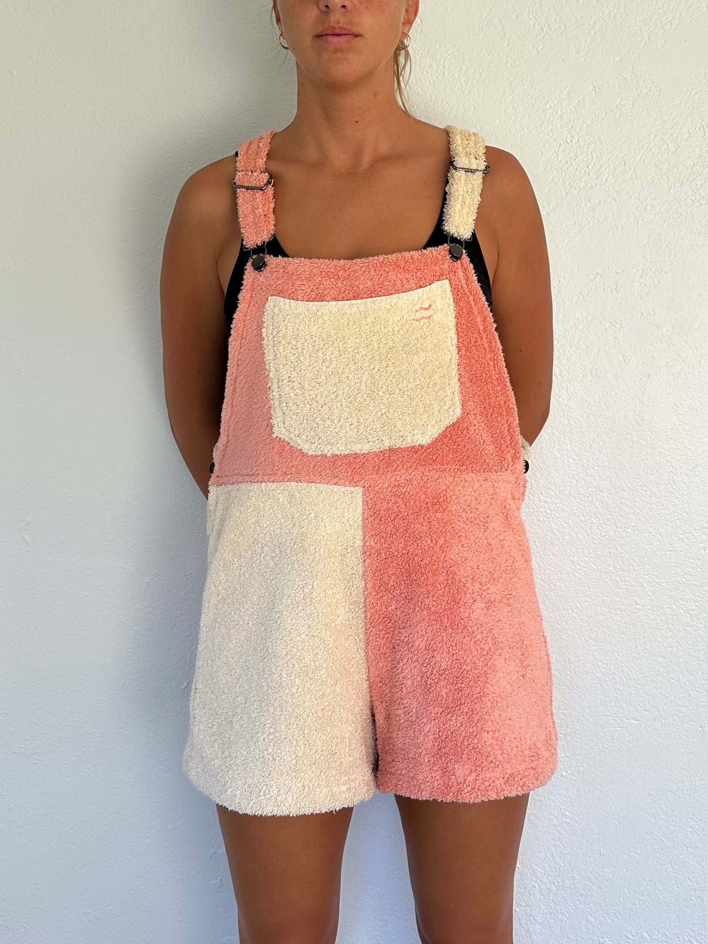 M/L Sunny Coral Overalls