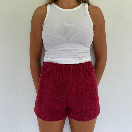 S Red Wine Shorts