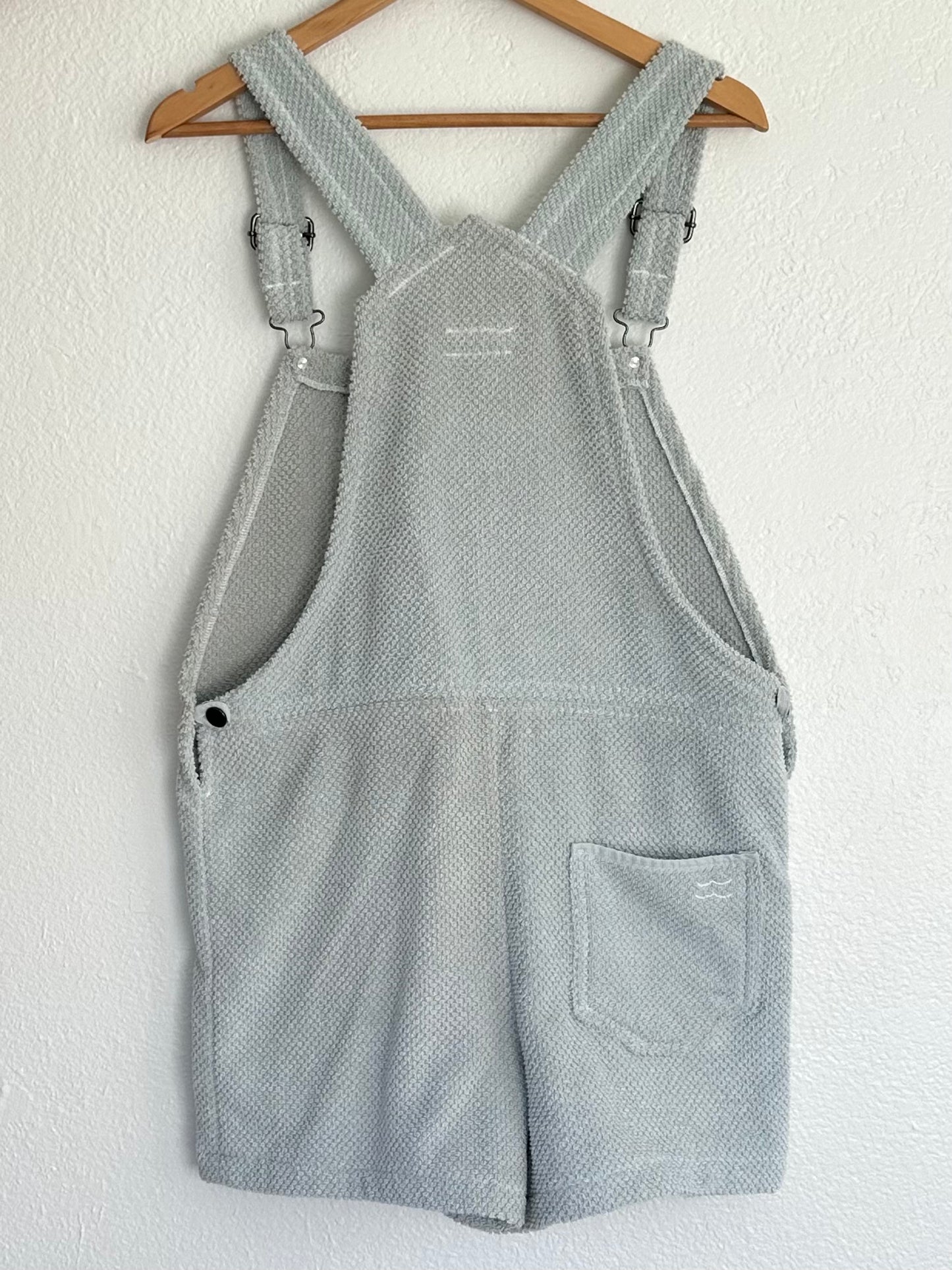 S/M Pale Blue Daisy Overalls