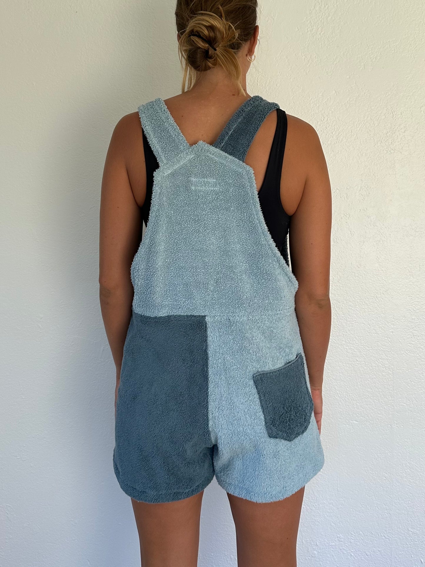 M/L Two Toned Lapis Blue Overalls