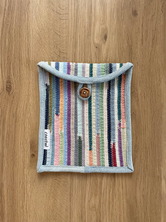 Turquoise Button Pouch