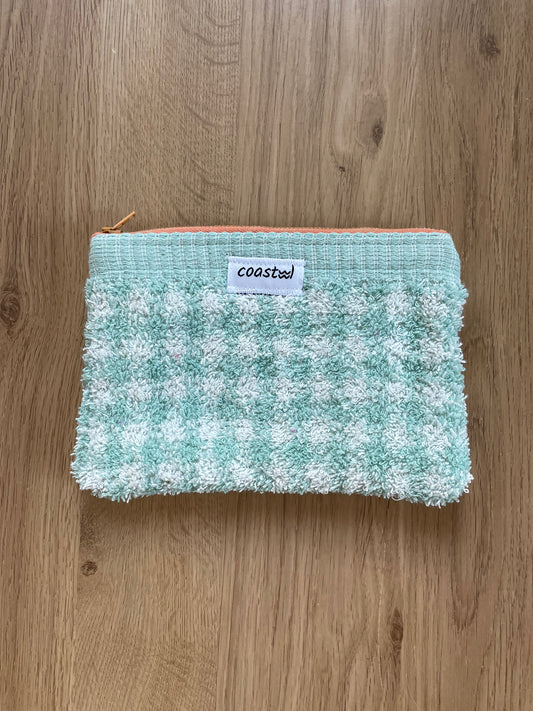 Gingham Zip Pouch