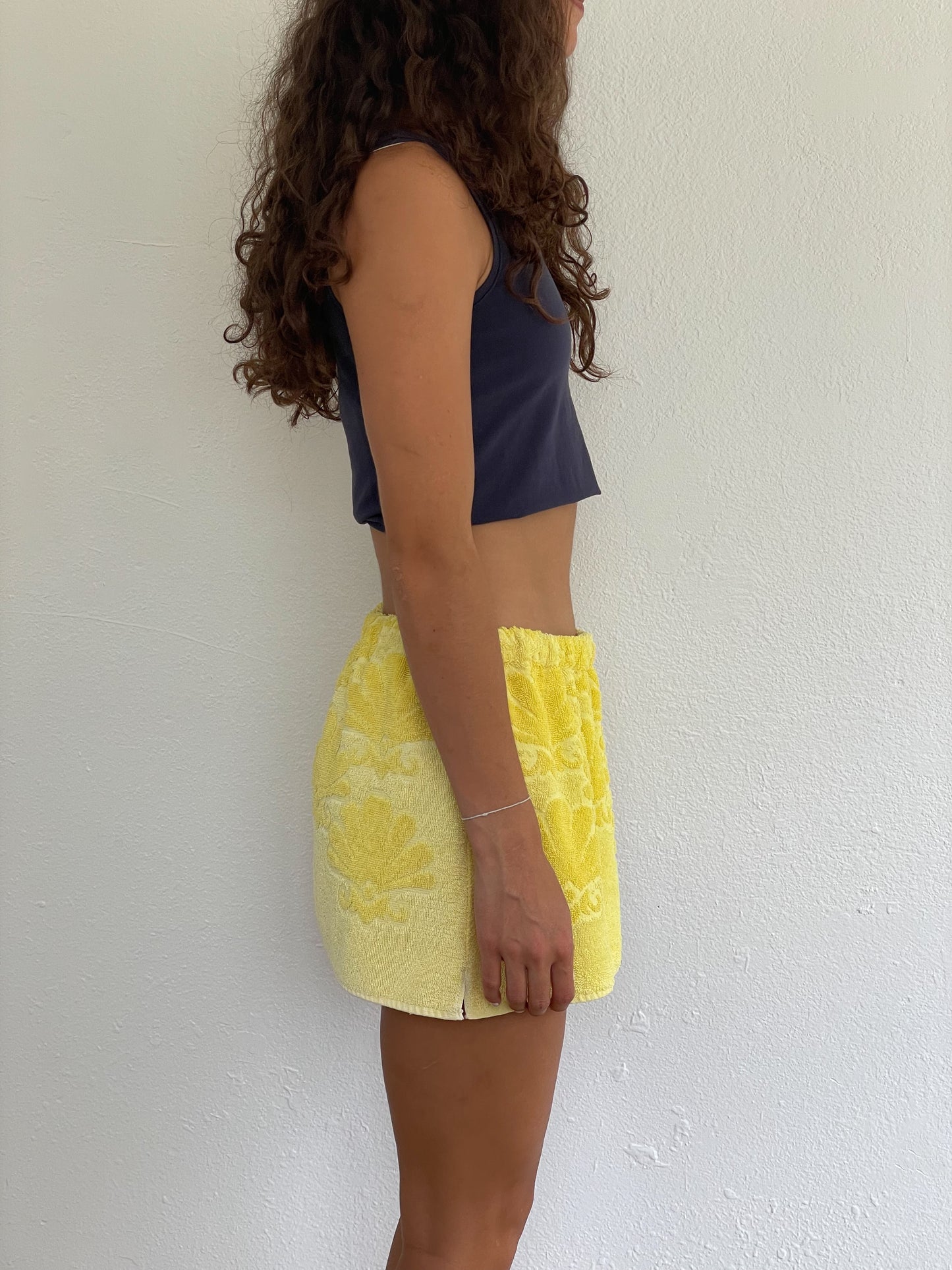 (S - L) Yellow Elastic Skirt