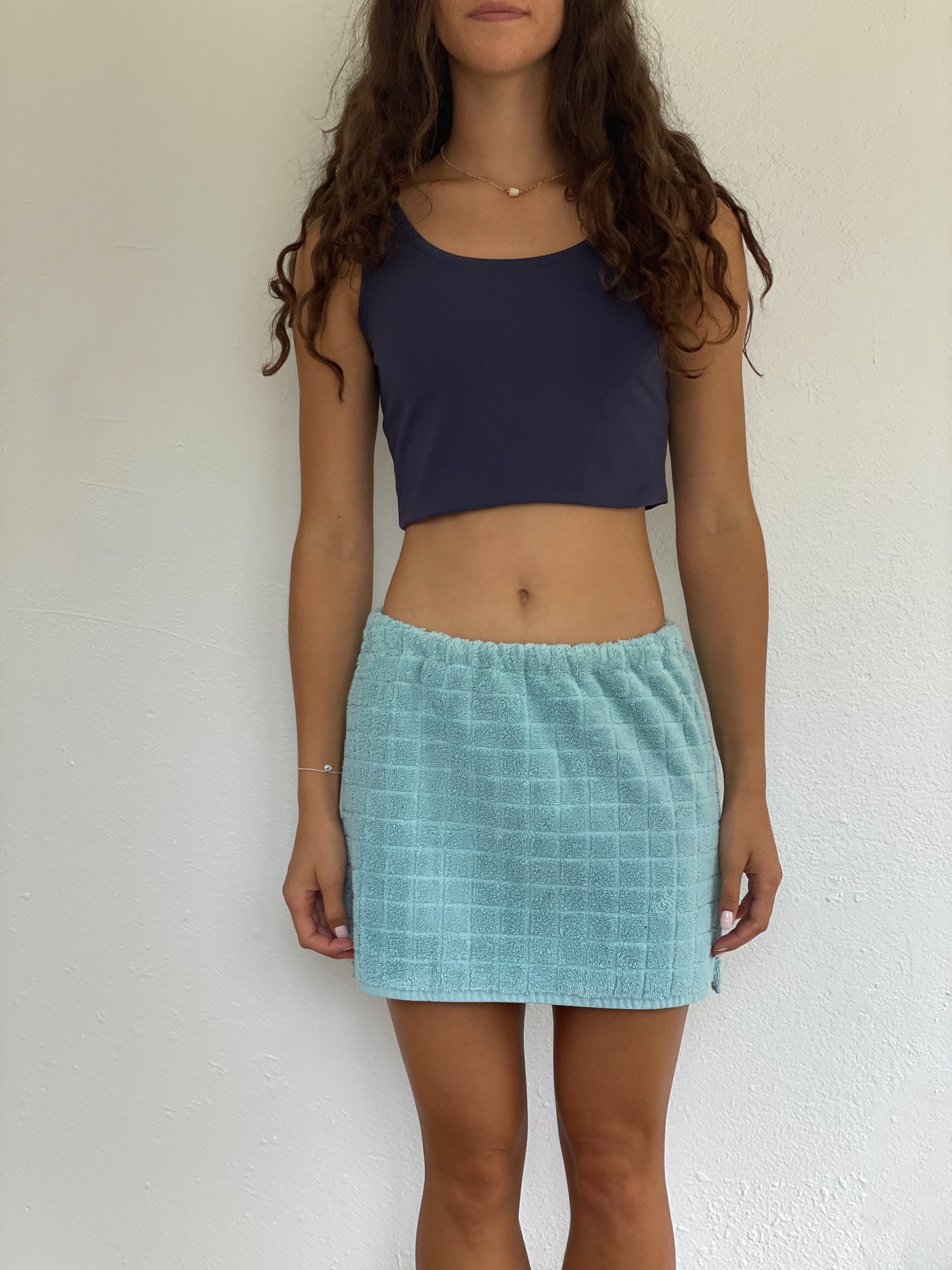 (XS - S) Blue Elastic Skirt