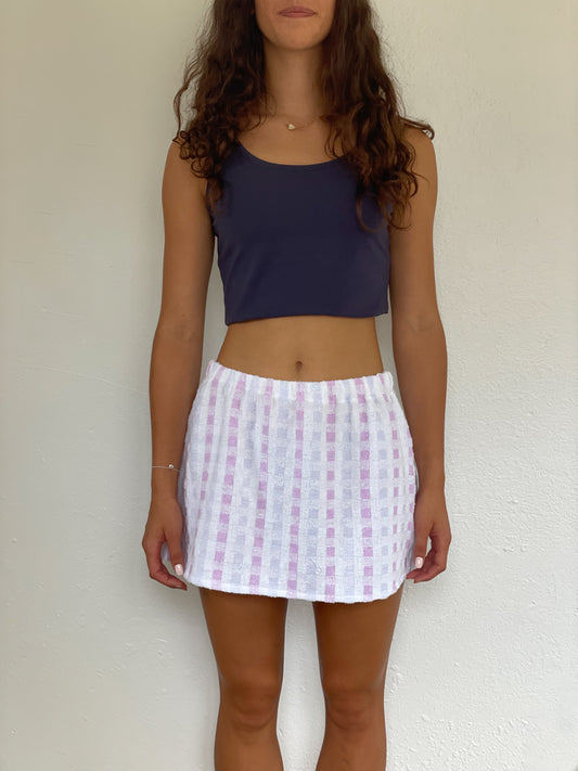 (S - L) White Elastic Skirt