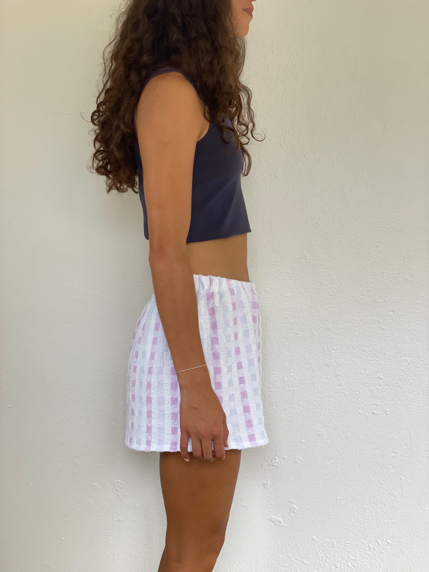(S - L) White Elastic Skirt