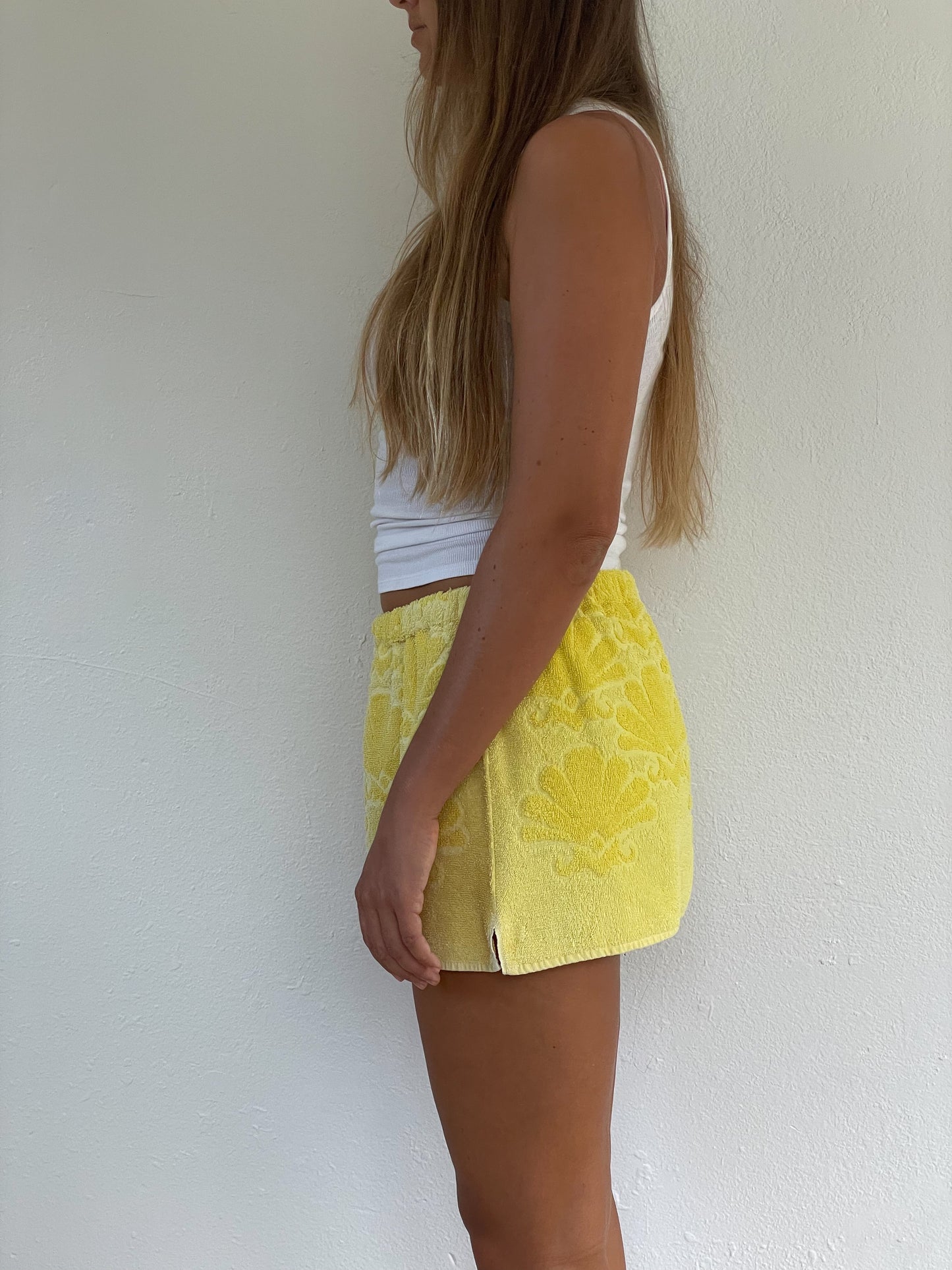 (S - L) Yellow Elastic Skirt